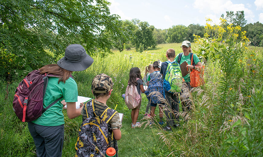 Nature Campers on a Hike