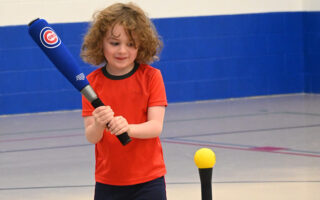 Youth T-Ball Player at the Bat