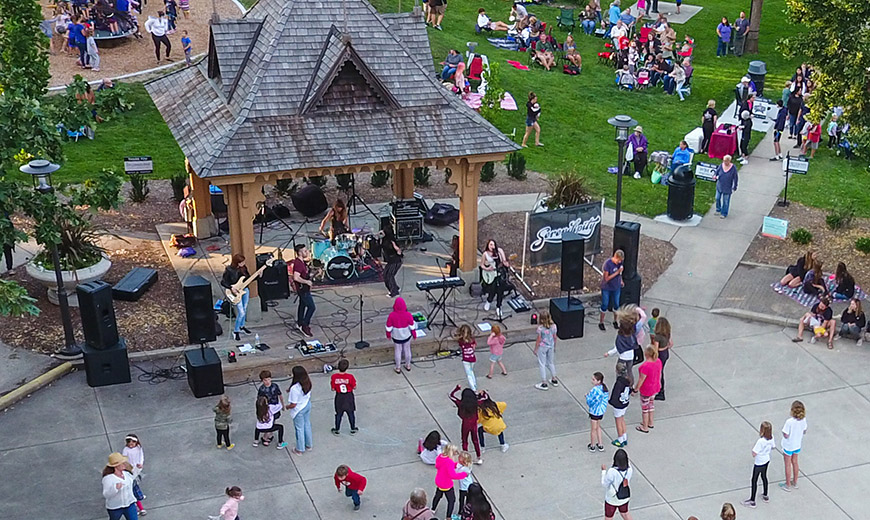 Summer Concerts Aerial Overview