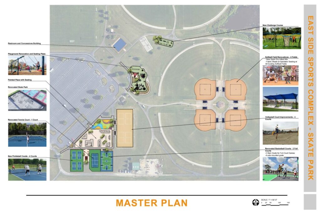 Concept Plan for East Side Sports Complex Improvements